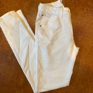 High Rise White Jeans